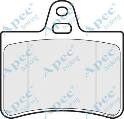 APEC BRAKING pad1233 -  Комплект тормозных колодок, дисковый тормоз